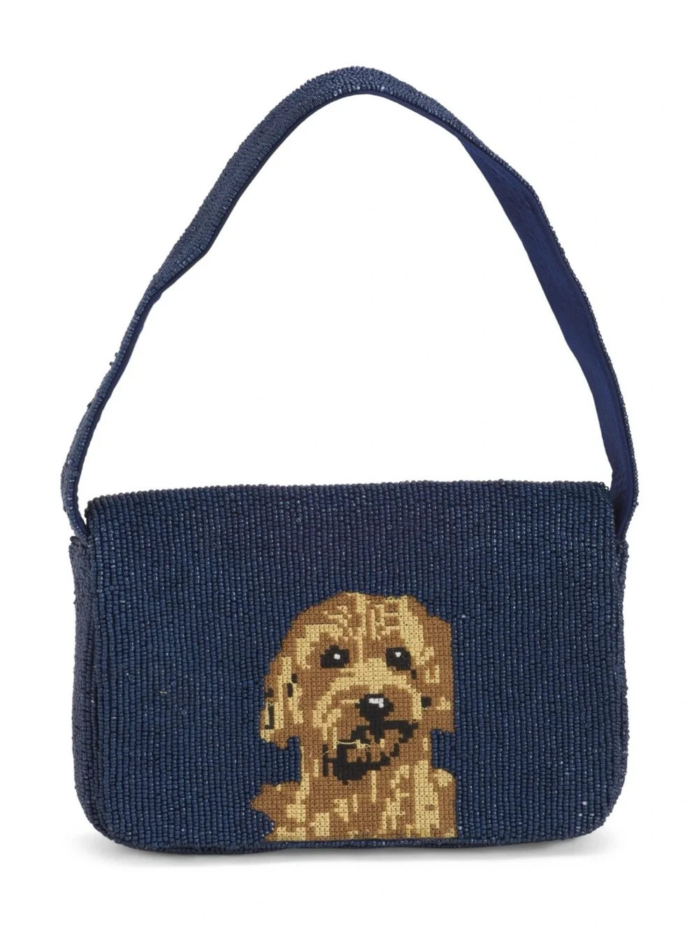 Goldendoodle beaded shoulder bag